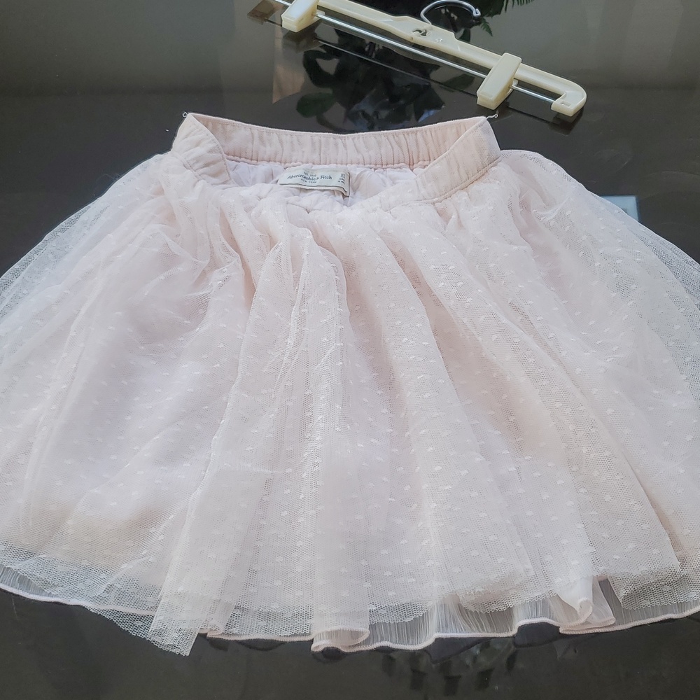 Abercrombie&Fitch Pale Pink Swiss Dot Skirt Size XS reg 15" L